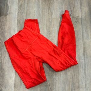 LULU RED ALIGN LEGGINGS